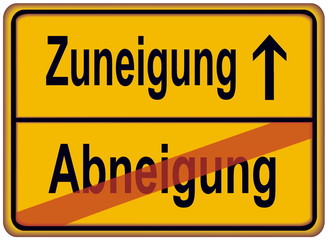 Zuneigung &ndash; Abneigung