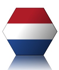 hollande pays-bas drapeau hexagone netherlands flag