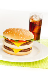 Double cheese burger