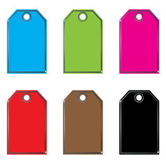 Vector set of labels ,tags