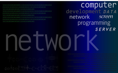 Collage Hintergrund Network