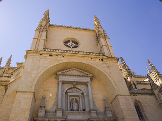 Fototapeta na wymiar Segovia's Cathedral, Spain