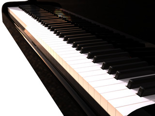 Naklejka premium Black piano