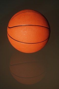Basketball with reflection