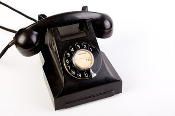 Retro Black Bakelite Telephone