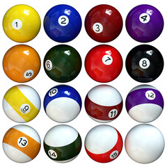 pool balls