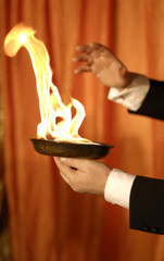 Magician Fire Show