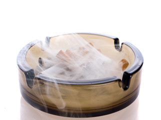 Stubs in an ashtray