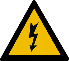 Warning sign - high voltage