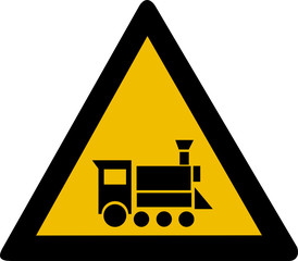Warning sign - locomotive