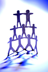 Human pyramid