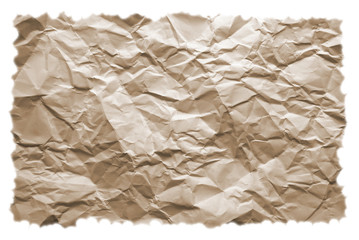 Fototapeta na wymiar Detail of the crumpled paper