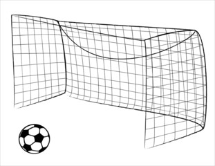 Soccer gate and ball