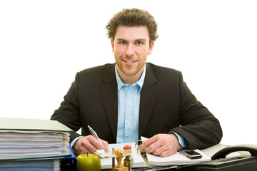 Mann am Arbeitsplatz