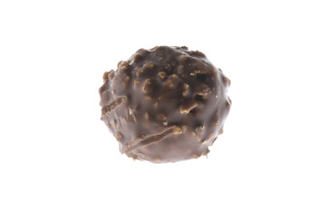 chocolate confectionery on white