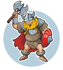 Viking, vector illustration