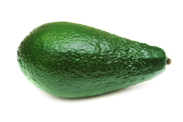 Avocado.Single avocado isolated on white.