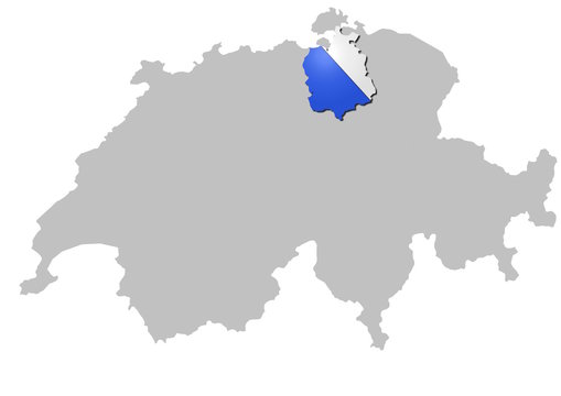 Kanton Z&uuml;rich auf Schweiz