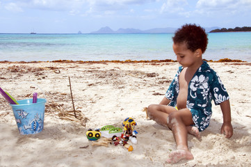 enfant à la plage