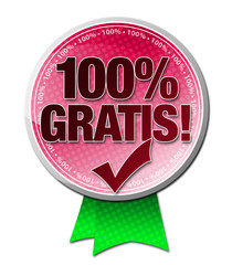 100% Gratis Button