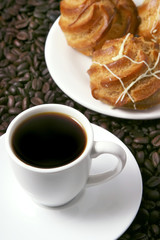 coffee and cream cake