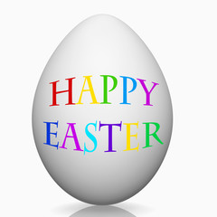 3D Osterei mt Happy Easter Text