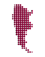 Karte von Argentinien