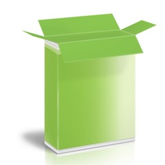 Cardboard boxes with generic printing