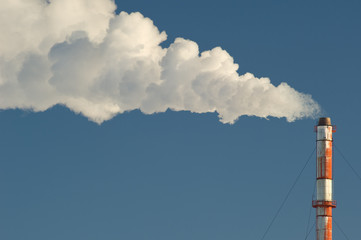 Industrial smokestack