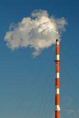 Industrial smokestack
