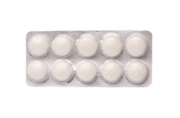 Tablet Blister of White Pills