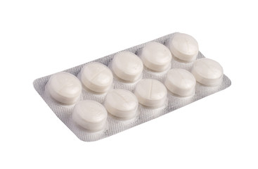 Tablet Blister of White Pills