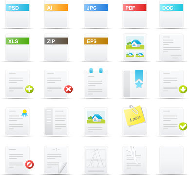 Nouve icon set: Documents and Applications
