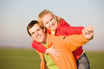 Fototapeta premium Happy smiling couple