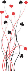 poker, bridge vector illustration