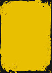 Grunge yellow frame - 12785246