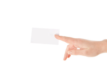 Fototapeta premium blank business card