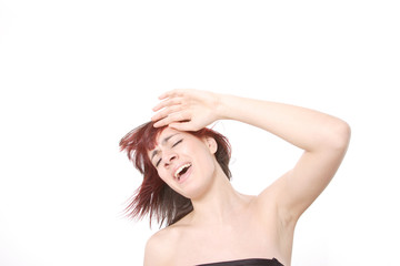 Obraz premium happy young woman