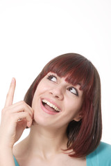 Fototapeta premium happy young woman