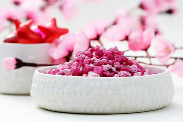 pink bath salt