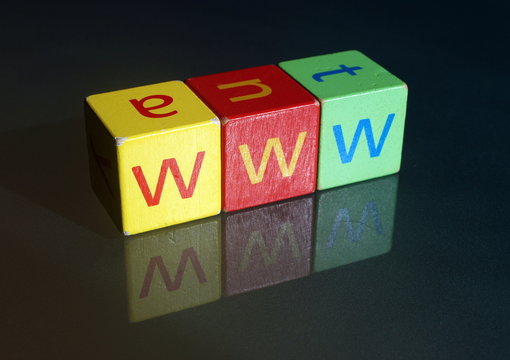 "www" (wooden blocks)