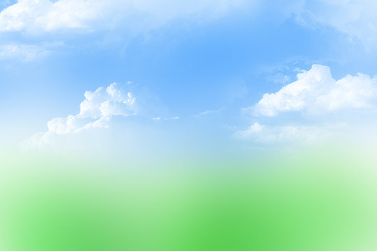 Sky and grass abstract background