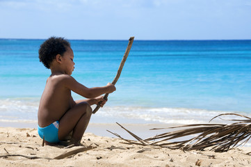 enfant sur la plage