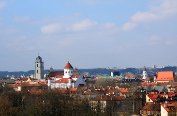 Fototapeta na wymiar Panorama Wilna, Litwa