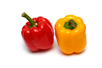 two sweet red peppers