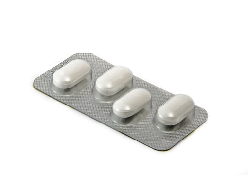 tablette de 4 cachets blancs