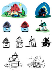 Vector of houses.