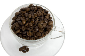 Cup of coffee beans3