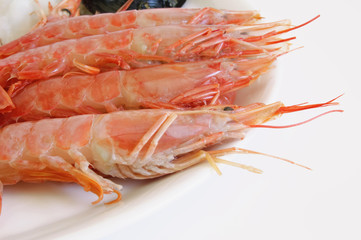 Paella ingredients - Prawn