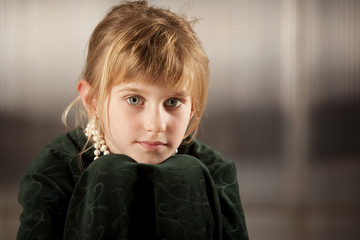 Cute young girl with big eyes